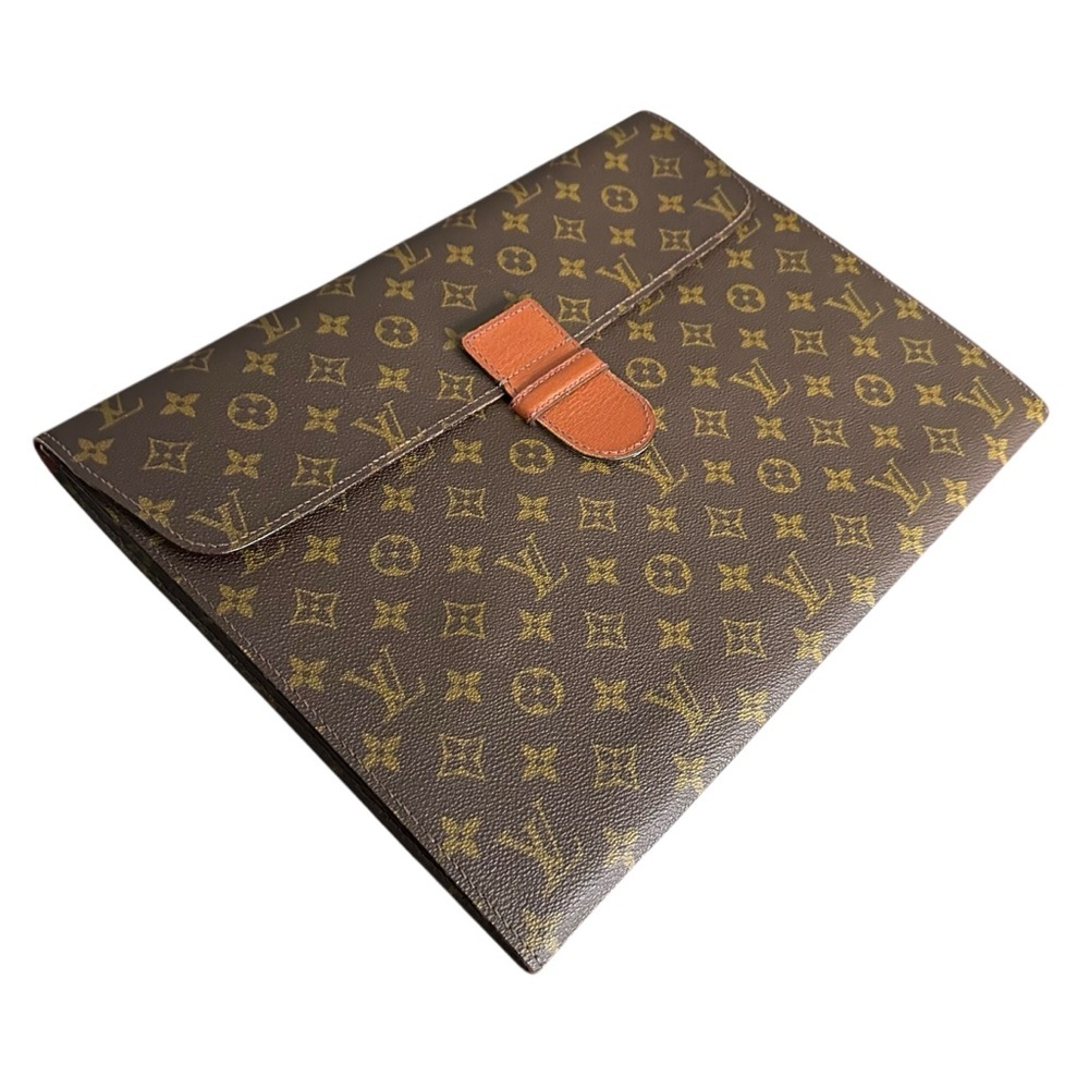 Louis Vuitton Monogram Leather Vintage Large Document Holder Clutch - Picture 2 of 11